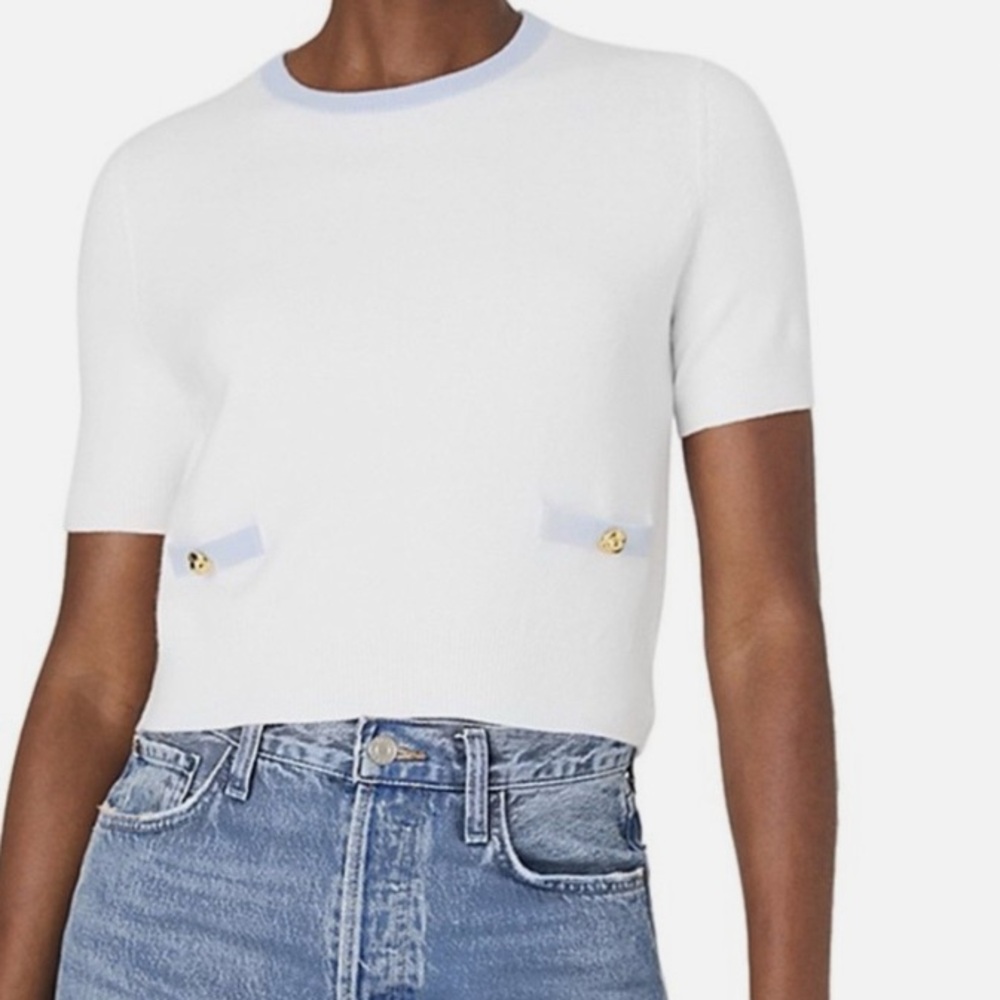 French Connection  Babysoft Short Sleeve Sweater - Picture 3 of 5